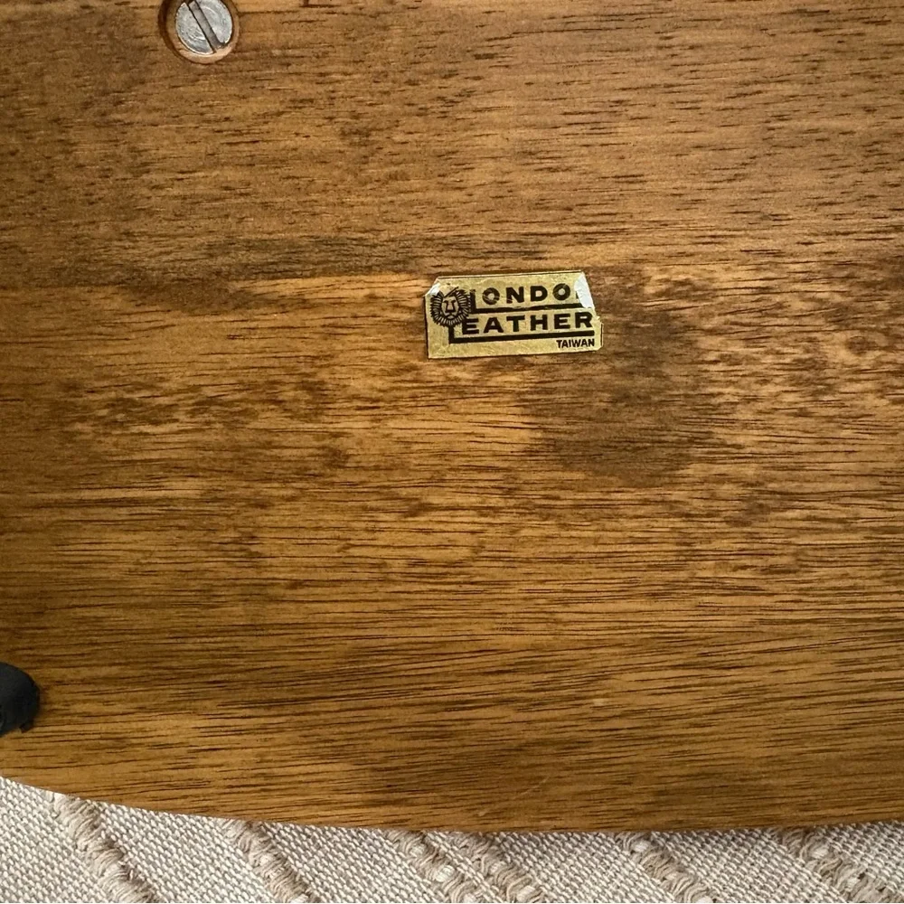 London Leather Vintage Dresser Caddy Valet Wood Organizer